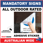 MANDATORY SIGN - MS032 - EYE PROTECTION REQUIRED BEYOND THIS POINT 